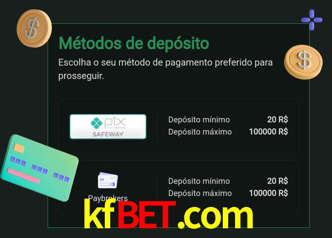 O cassino kfbet.com oferece uma grande variedade de métodos de pagamento